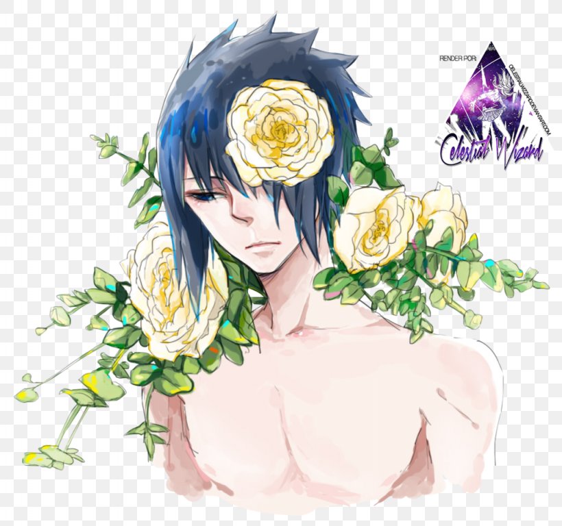 Sasuke Uchiha Floral Design Naruto Uchiha Clan Shikamaru Nara, PNG, 1024x960px, Watercolor, Cartoon, Flower, Frame, Heart Download Free