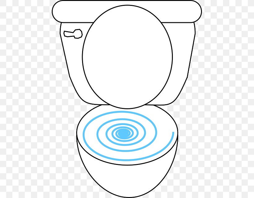 Flush Toilet Bathroom Clip Art, PNG, 485x640px, Toilet, Area, Bathroom, Black And White, Diagram Download Free
