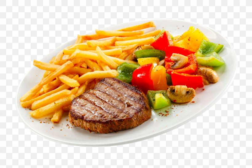 French Fries Breakfast Beefsteak Steak Frites, PNG, 1000x670px, French Fries, American Food, Beefsteak, Breakfast, Buffalo Burger Download Free