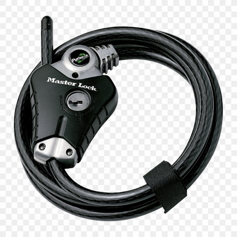 Master Lock Bicycle Lock Wire Rope Key, PNG, 1000x1000px, Master Lock, Bicycle Lock, Cable, Cable Tie, Chain Download Free