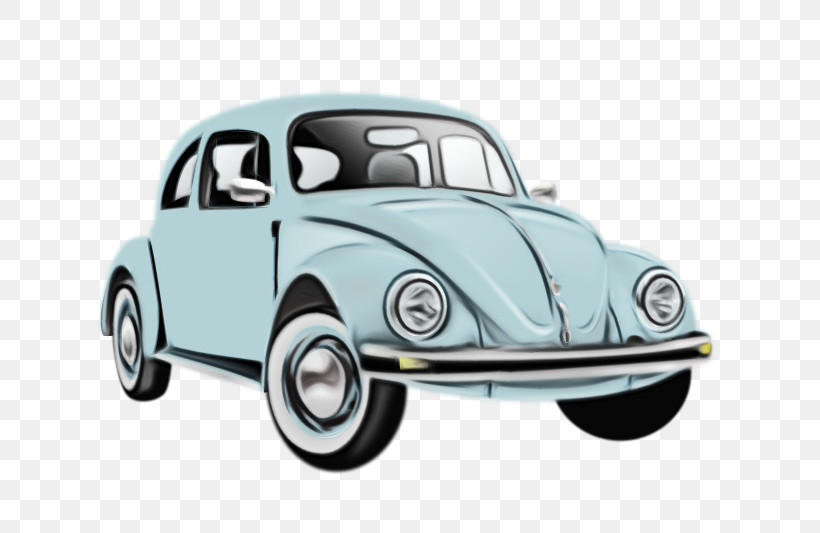 Land Vehicle Vehicle Car Vintage Car Volkswagen Beetle, PNG, 800x533px, Watercolor, Car, Classic Car, Land Vehicle, Model Car Download Free