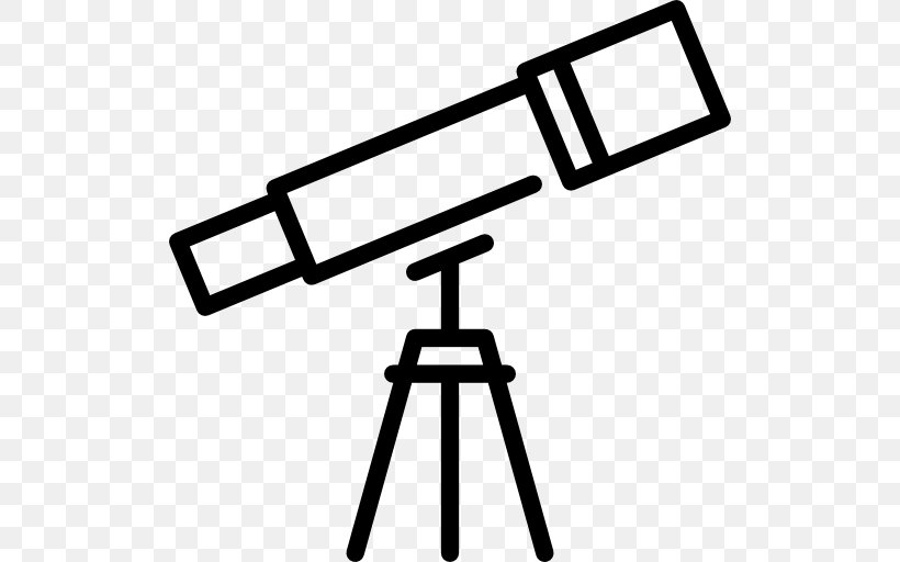 Telescope Clip Art, PNG, 512x512px, Telescope, Area, Astrophotography, Binoculars, Black And White Download Free