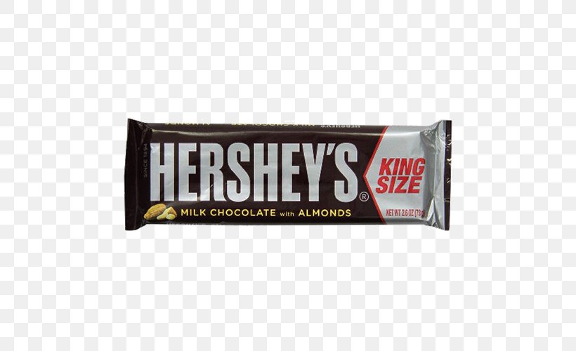Hershey Bar Chocolate Bar Reese's Pieces The Hershey Company Hershey's Kisses, PNG, 500x500px, Hershey Bar, Almond, Biscuits, Brand, Candy Download Free