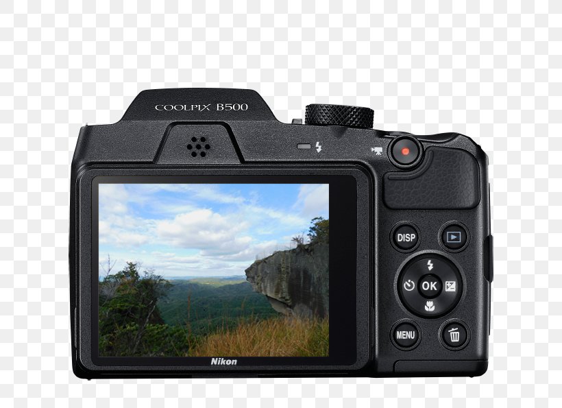 Point-and-shoot Camera Nikon Zoom Lens Photography, PNG, 700x595px, Pointandshoot Camera, Bridge Camera, Camera, Camera Accessory, Camera Lens Download Free