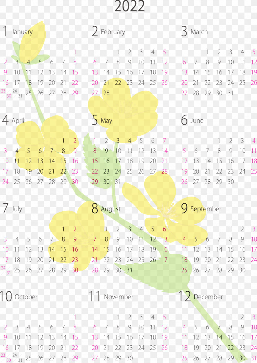 Calendar System Yellow Font Line Meter, PNG, 2128x3000px, Watercolor, Biology, Calendar System, Geometry, Line Download Free