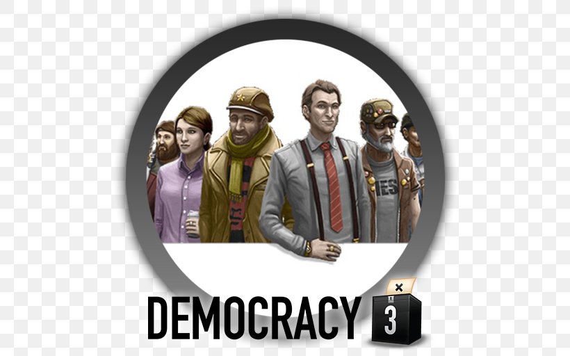 Democracy 3 Video Game Positech Games, PNG, 512x512px, Democracy 3, Brand, Democracy, Game, Government Download Free