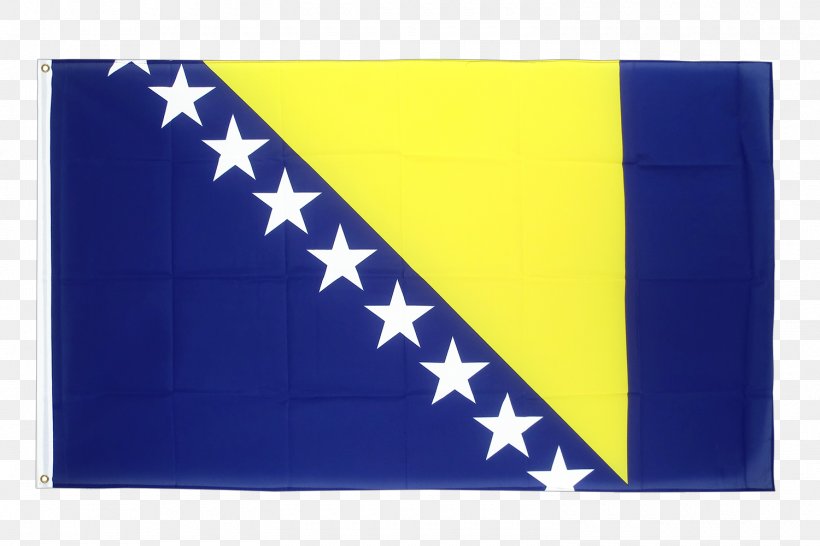 Flag Of Bosnia And Herzegovina Sarajevo, PNG, 1500x1000px, Flag Of Bosnia And Herzegovina, Blue, Bosnia And Herzegovina, Bosnian, Electric Blue Download Free