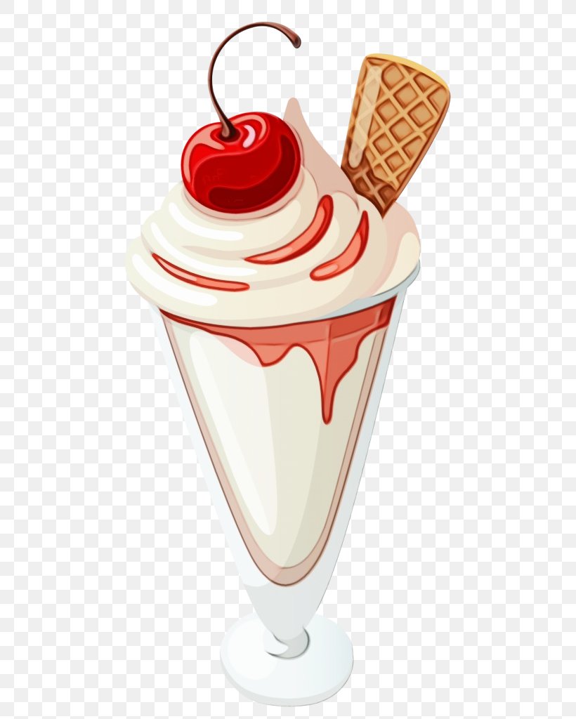 Ice Cream, PNG, 495x1024px, Watercolor, Cream, Dairy, Dessert, Food Download Free