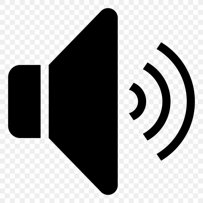 Loudspeaker Sound Icon, PNG, 1600x1600px, Loudspeaker, Audio Signal, Black, Black And White, Brand Download Free