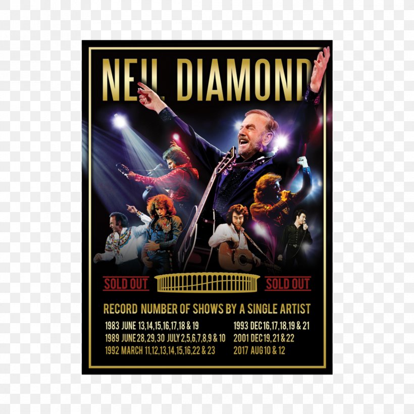 50 Year Anniversary World Tour Concert Tour Neil Diamond 50, PNG, 1160x1160px, Concert, Advertising, Concert Tour, Film, Live Event Support Download Free