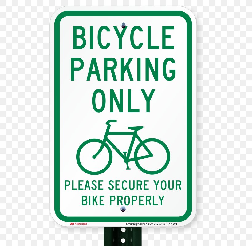 Please Secure Your Bike Properly Sign - Bike Parking Sign