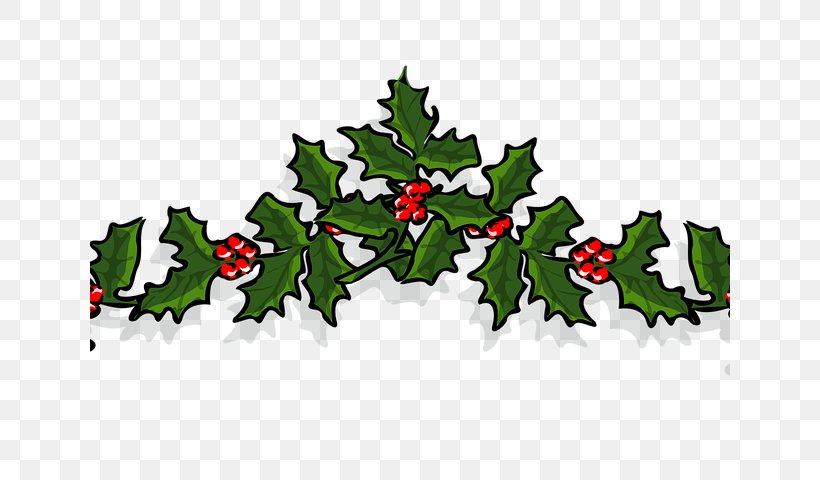 Christmas Decoration Cartoon, PNG, 640x480px, Christmas Day, American Holly, Branch, Chinese Hawthorn, Christmas Carol Download Free