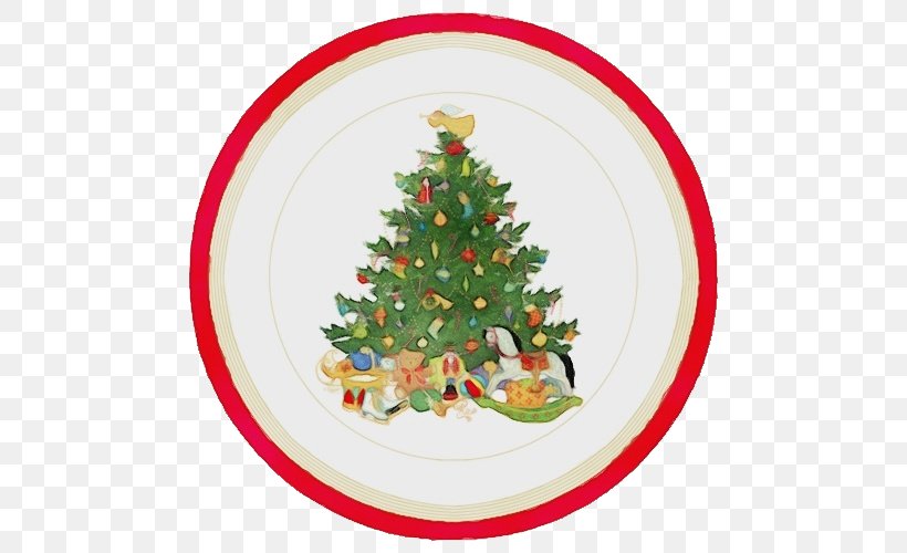 Christmas Tree, PNG, 500x500px, Watercolor, Christmas, Christmas Decoration, Christmas Ornament, Christmas Tree Download Free