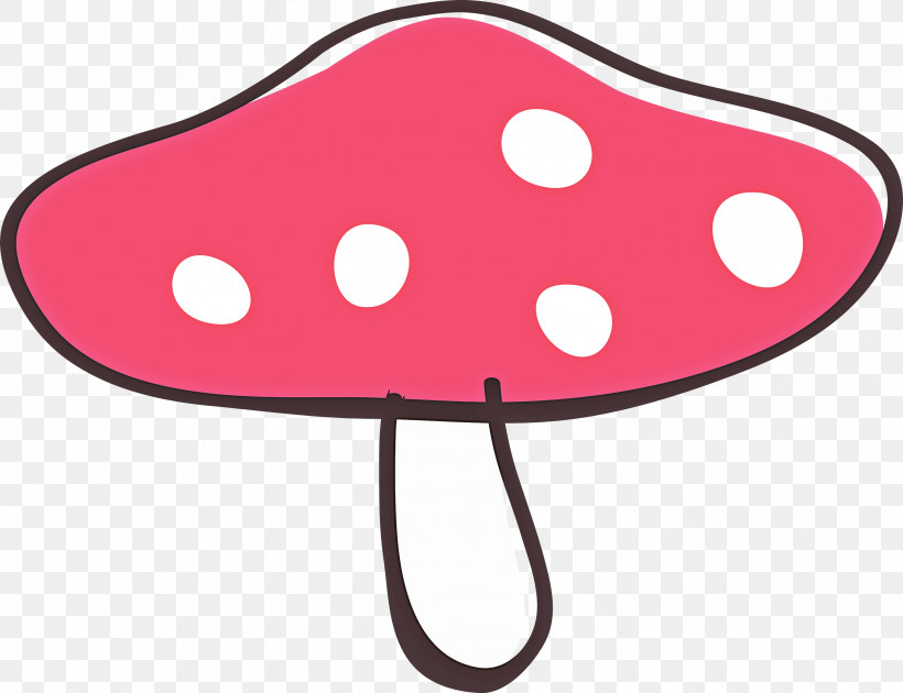 Polka Dot, PNG, 3000x2308px, Mushroom, Cartoon Mushroom, Cute, Pink, Polka Dot Download Free