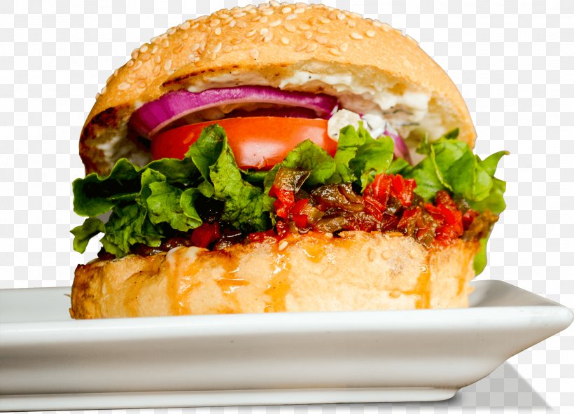 Salmon Burger Cheeseburger Veggie Burger Hamburger Buffalo Burger, PNG, 2168x1563px, Salmon Burger, American Food, Barbecue, Breakfast Sandwich, Buffalo Burger Download Free