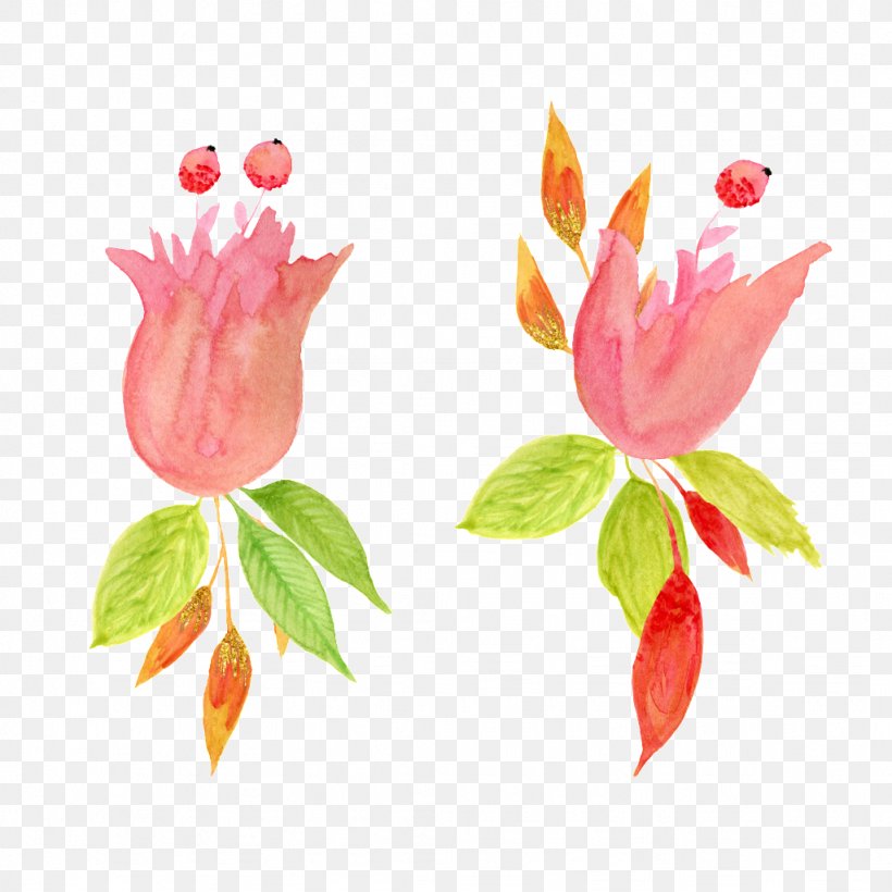 Watercolor Painting, PNG, 1024x1024px, Watercolor Painting, Branch, Decorative Arts, Drawing, Flora Download Free