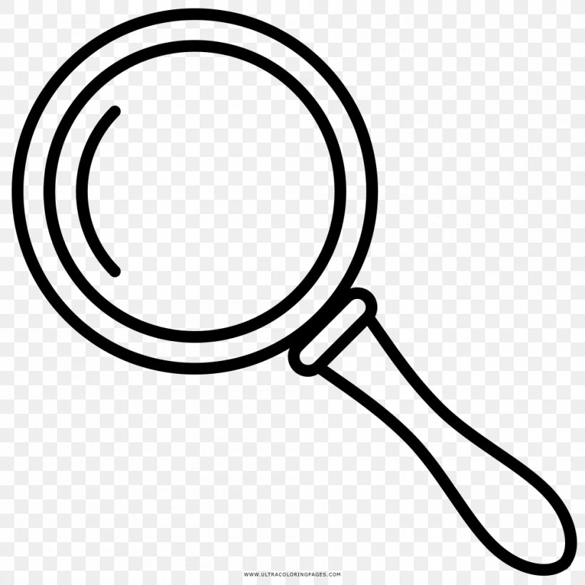 Drawing Coloring Book Magnifying Glass Clip Art, PNG, 1000x1000px, Drawing, Area, Art, Black And White, Bridal Shower Download Free