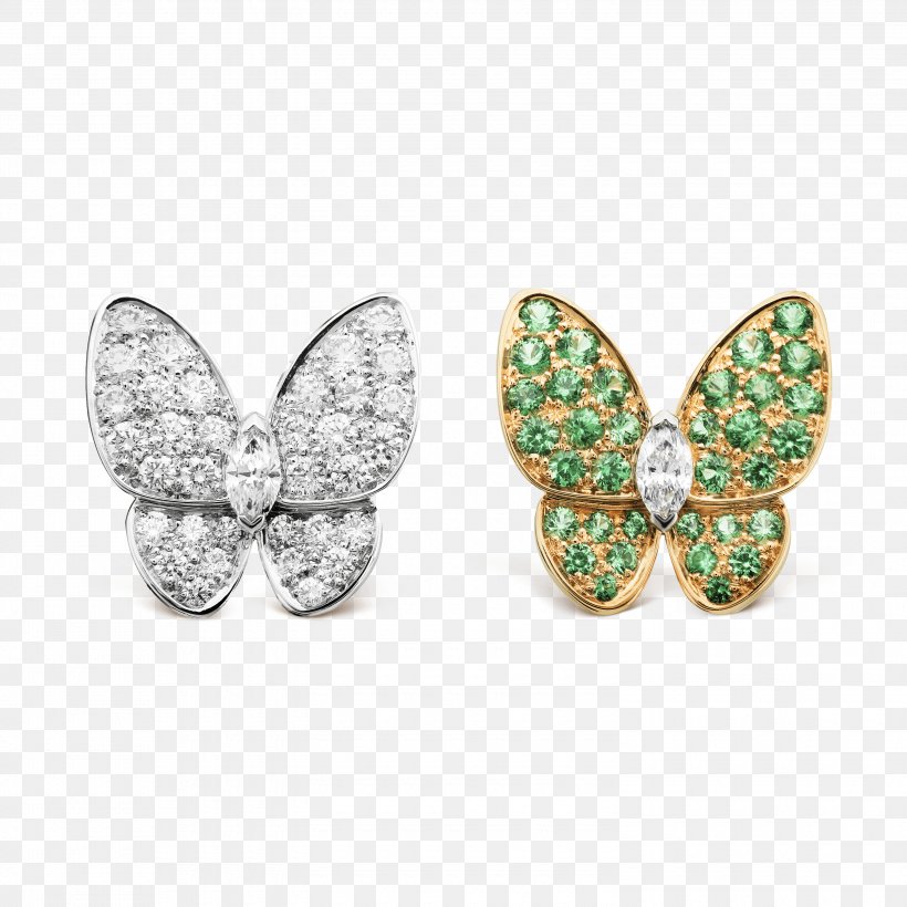 Earring Jewellery Van Cleef & Arpels Gemstone Diamond, PNG, 3000x3000px, Earring, Butterfly, Cartier, Charms Pendants, Chaumet Download Free
