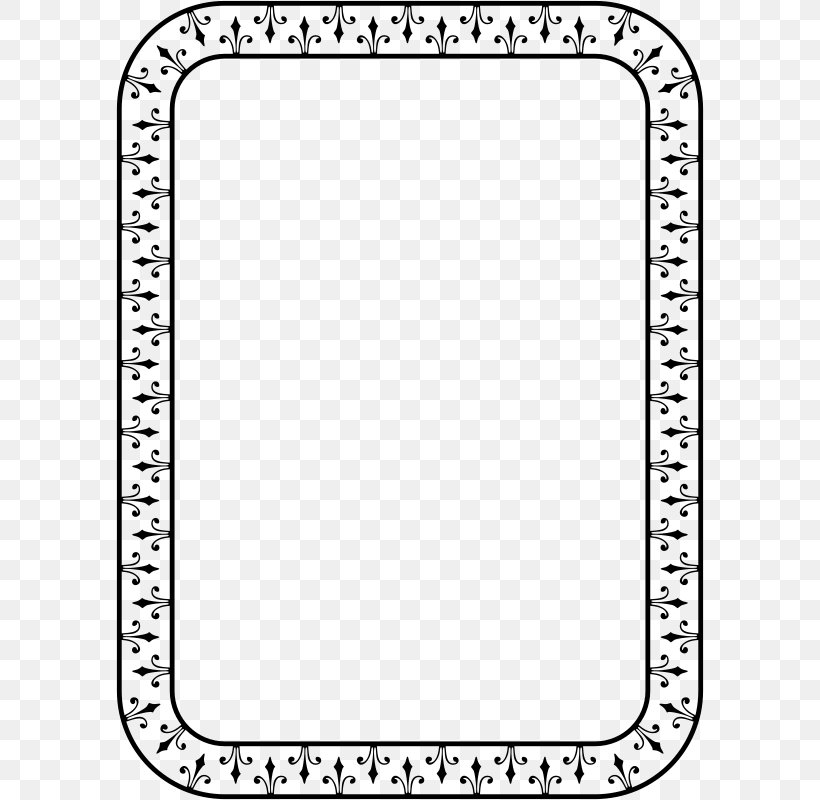 Picture Frames Download Clip Art, PNG, 588x800px, Picture Frames, Area, Black And White, Blog, Bookmark Download Free