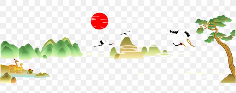 Poster Shan Shui, PNG, 1067x425px, Poster, Art, Arts, Birdandflower Painting, Cartoon Download Free