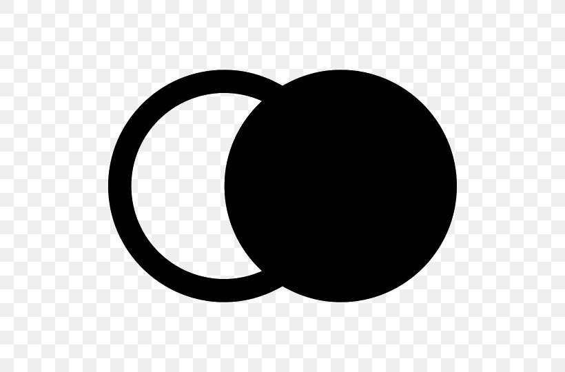 Circle White Crescent Black M Clip Art, PNG, 540x540px, White, Black, Black And White, Black M, Crescent Download Free