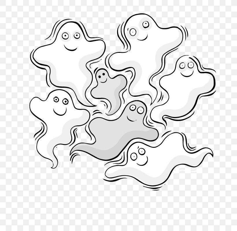 Ghost, PNG, 800x800px, Ghost, Area, Art, Black And White, Body Jewelry Download Free