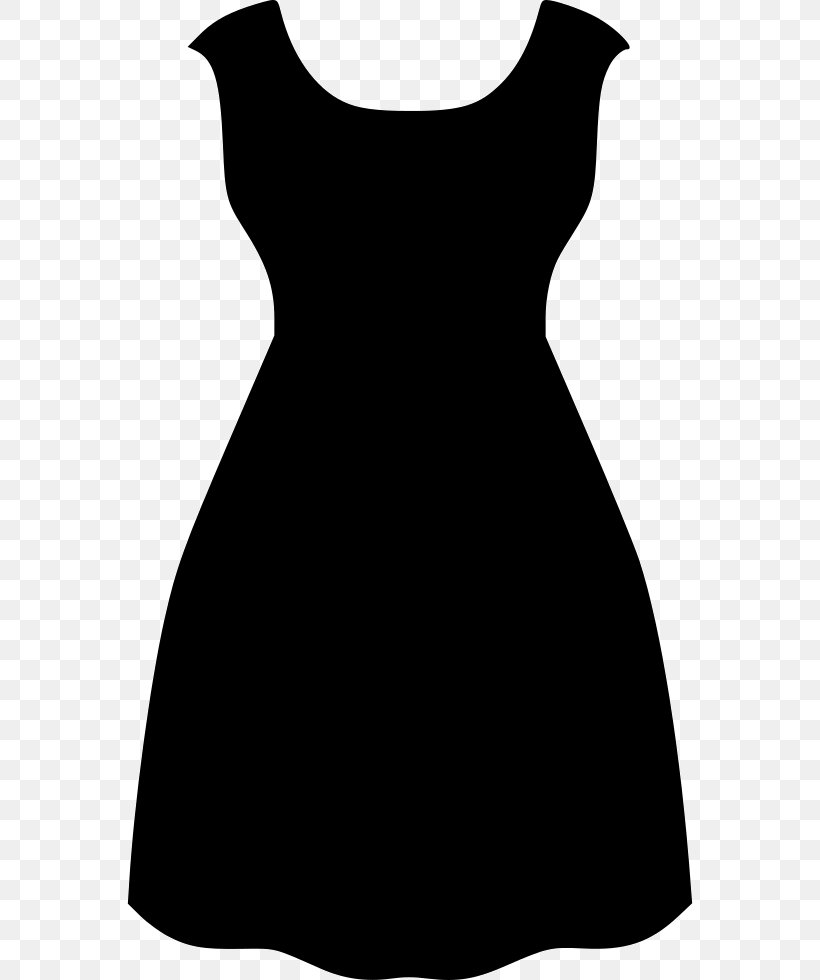 Little Black Dress Sleeve Neck Clip Art, PNG, 566x980px, Little Black Dress, Black, Black And White, Black M, Clothing Download Free