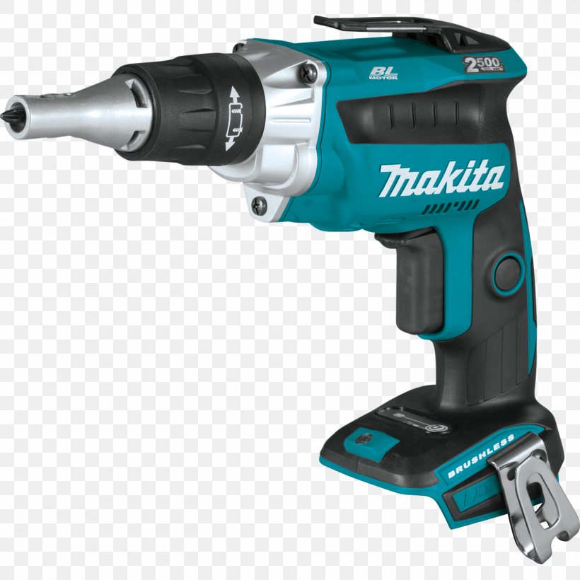 Makita DFR750Z 18v Auto-Feed Screwdriver Screw Gun Tool Cordless, PNG, 1500x1500px, Screwdriver, Augers, Brushless Dc Electric Motor, Cordless, Hardware Download Free
