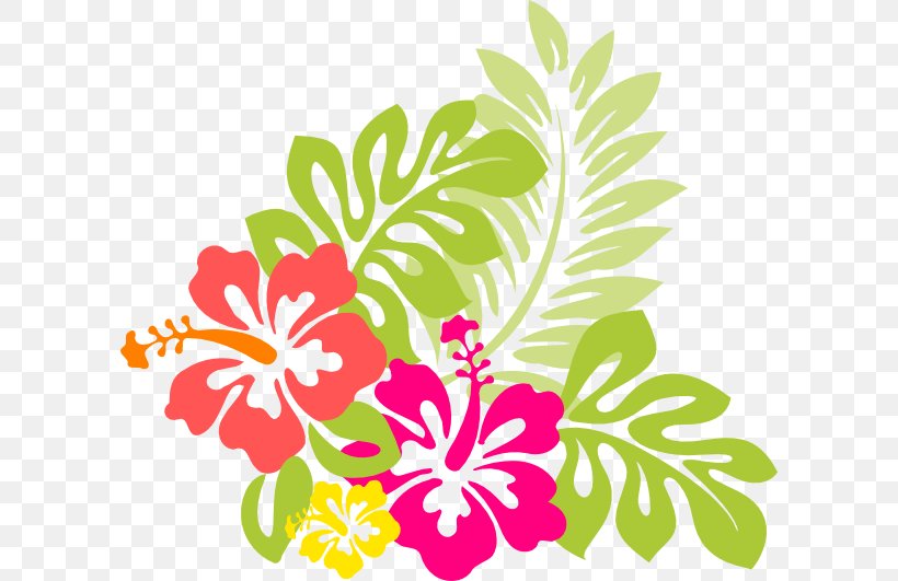 Hawaiian Hibiscus Hawaiian Hibiscus Clip Art, PNG, 600x531px, Hawaii, Art, Branch, Cut Flowers, Flora Download Free