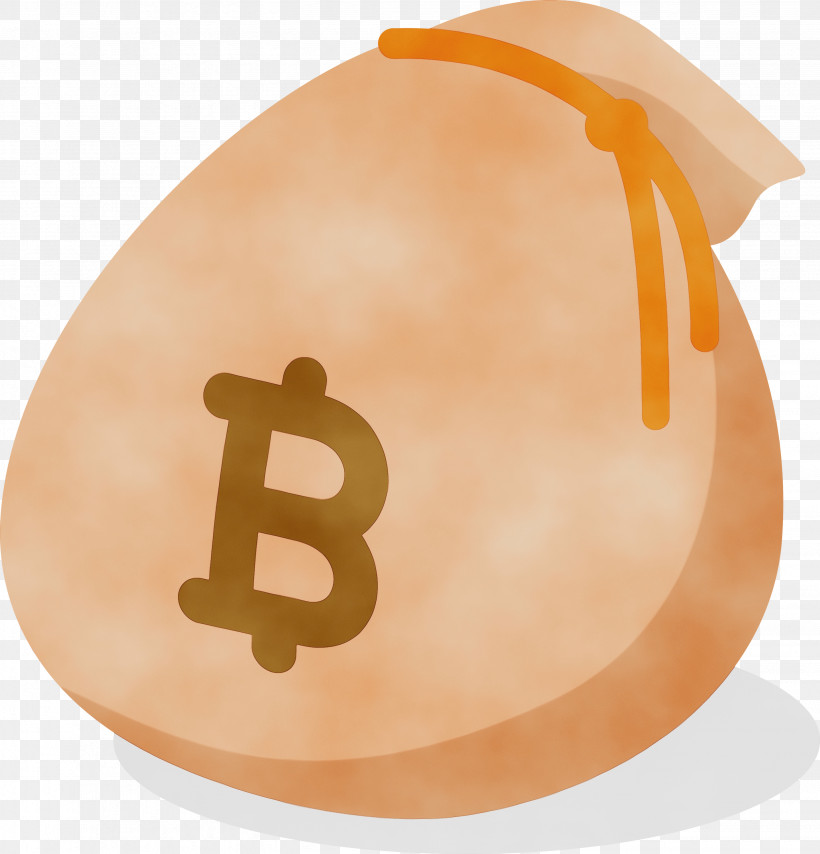 Orange, PNG, 2879x3000px, Bitcoin, Orange, Paint, Virtual Currency, Watercolor Download Free