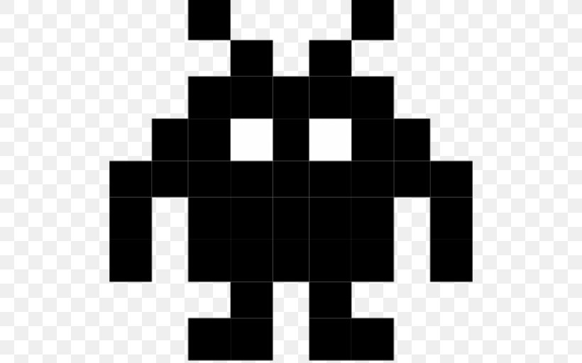 Space Invaders Clip Art Arcade Game Vector Graphics Video Games, PNG, 512x512px, Space Invaders, Arcade Game, Black, Black And White, Brand Download Free