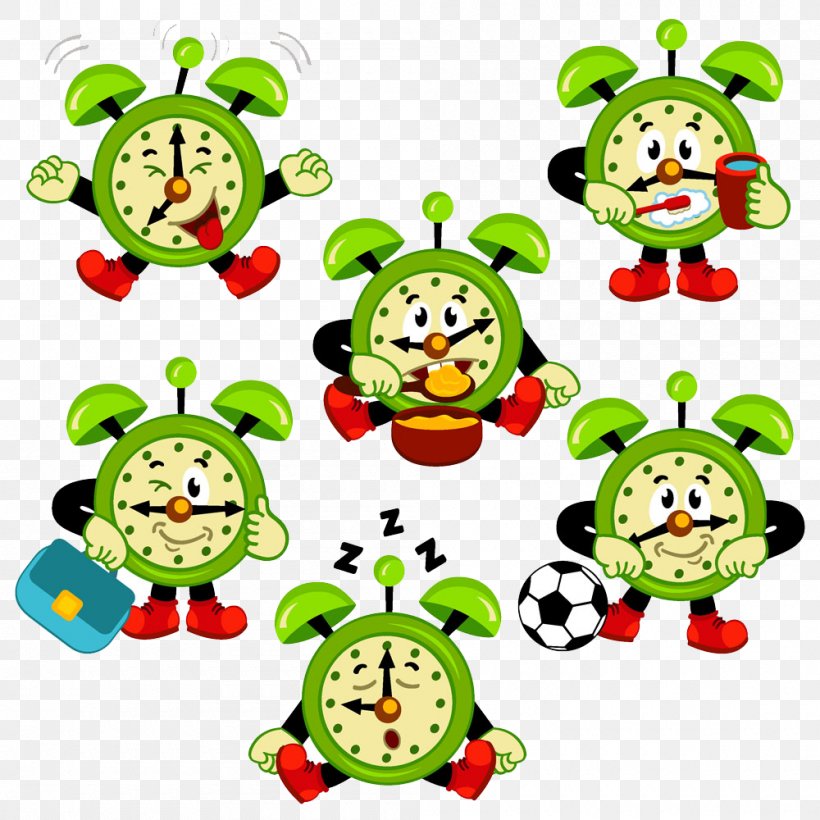 Alarm Clock Cartoon Illustration, PNG, 1000x1000px, Alarm Clock, Cartoon, Child, Clock, Fictional Character Download Free