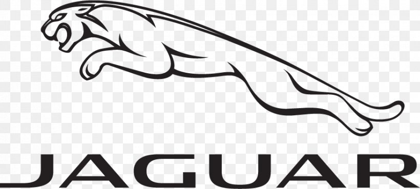 Jaguar Cars Jaguar F-Type Jaguar XJ, PNG, 877x395px, Jaguar Cars, Black And White, Brand, Car, Driving Download Free