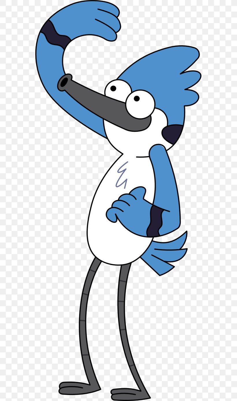 Mordecai Rigby Cartoon Network Character, PNG, 575x1389px, Mordecai, Amazing World Of Gumball, Area, Artwork, Black And White Download Free