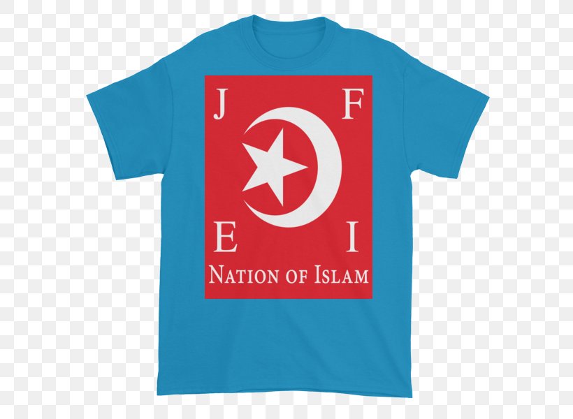 T-shirt The Nation Of Islam, An American Millenarian Movement The Flag Of Islam Brother Ben X, PNG, 600x600px, Tshirt, Active Shirt, Blue, Brand, Clothing Download Free