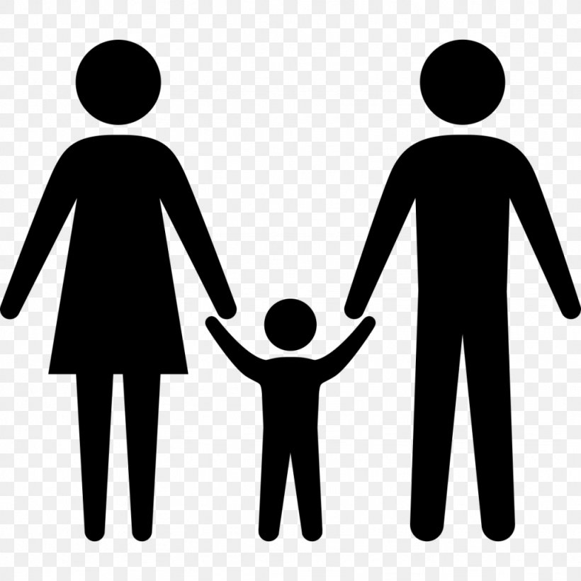 Family Silhouette Holding Hands Clip Art, PNG, 1024x1024px, Family, Area, Black And White, Brand, Child Download Free