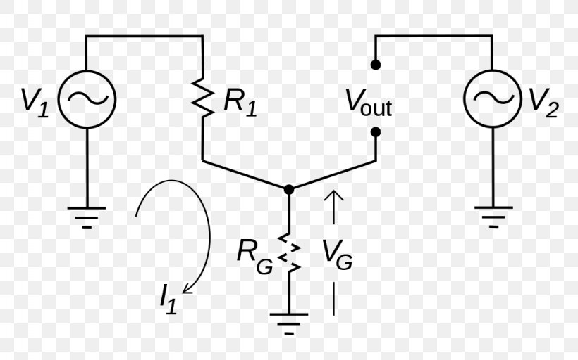 Ground Loop Electronic Circuit Ground Bounce Electrical Network, PNG, 1024x640px, Ground Loop, Amplificador, Amplifier, Area, Black And White Download Free