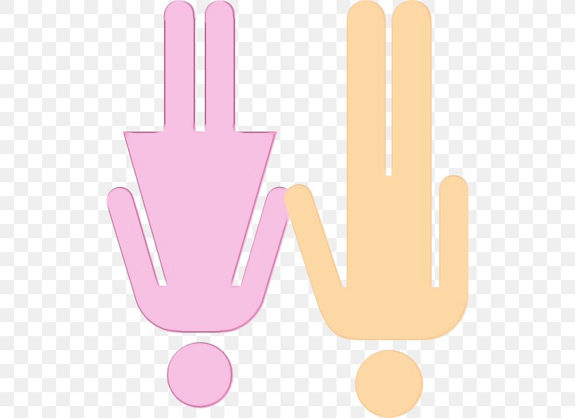 Pink Hand Clip Art Finger Gesture, PNG, 516x597px, Watercolor, Finger, Gesture, Hand, Paint Download Free