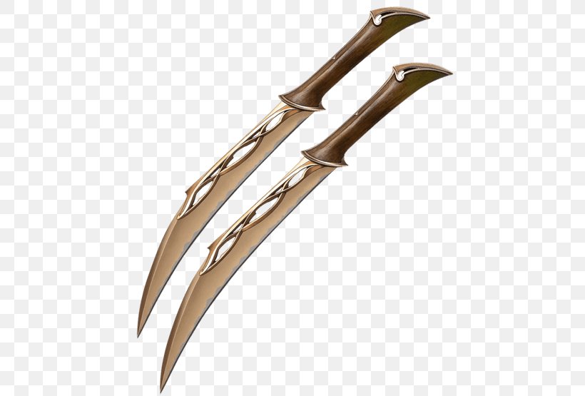 The Hobbit Fighting Knives Of Tauriel Prop Replica Knife The Hobbit Fighting Knives Of Tauriel Prop Replica Blade, PNG, 555x555px, Tauriel, Blade, Cold Weapon, Combat Knives, Cutlery Download Free