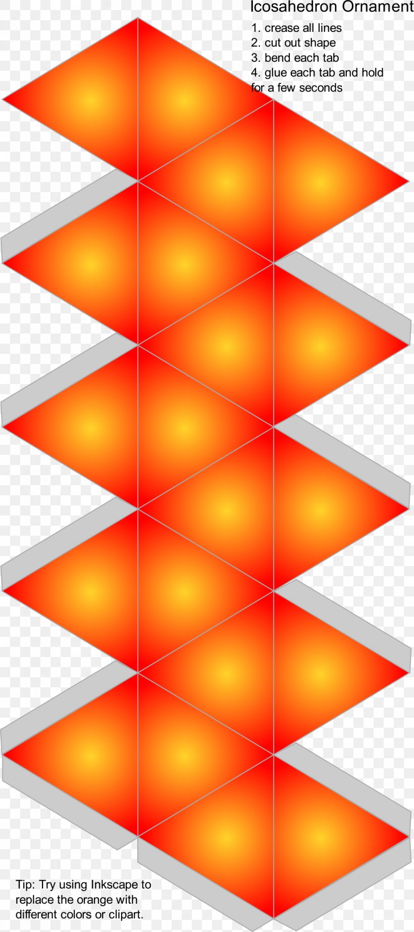 Icosahedron Graphic Design Ornament Pattern, PNG, 1067x2400px, Icosahedron, Eye, Logo, Orange, Ornament Download Free