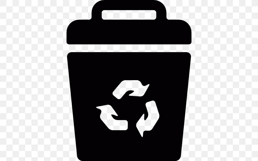 Logo Recycling Bin Rubbish Bins & Waste Paper Baskets, PNG, 512x512px, Logo, Black, Black And White, Computer Monitors, Intermodal Container Download Free