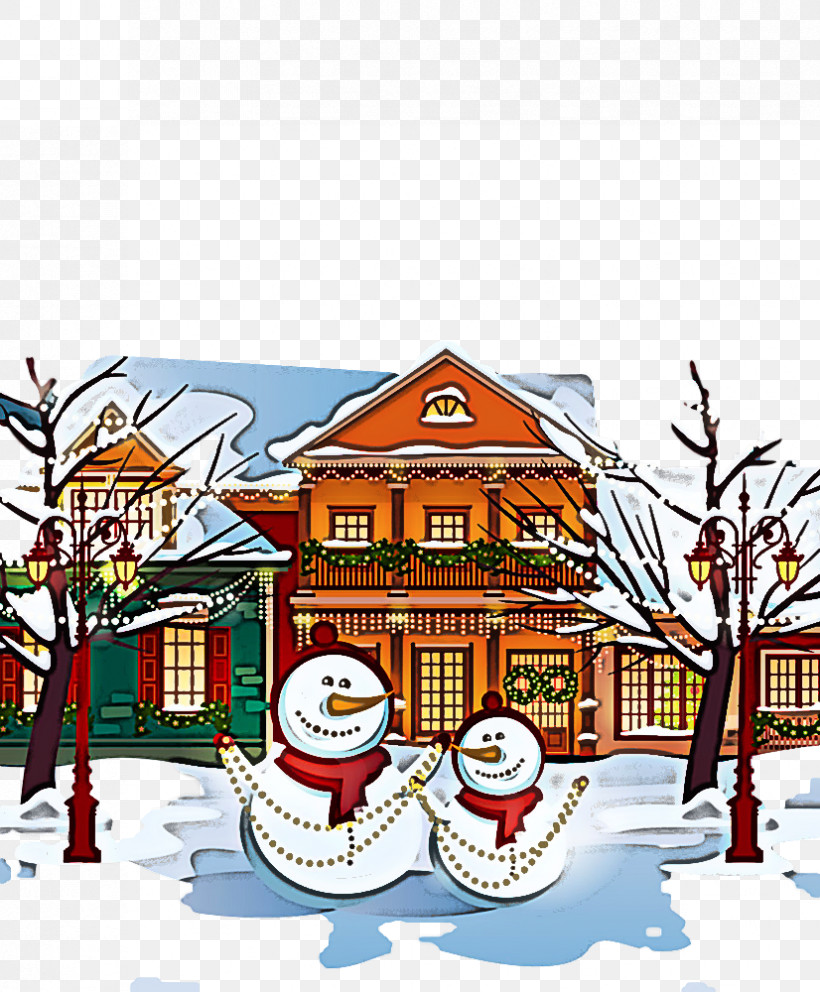 Santa Claus, PNG, 826x1000px, Winter, Architecture, Building, Cartoon, Christmas Download Free