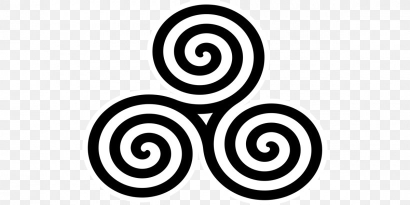 Triskelion Celtic Knot Symbol Celts Spiral, PNG, 1200x600px, Triskelion, Area, Black And White, Body Jewelry, Brand Download Free