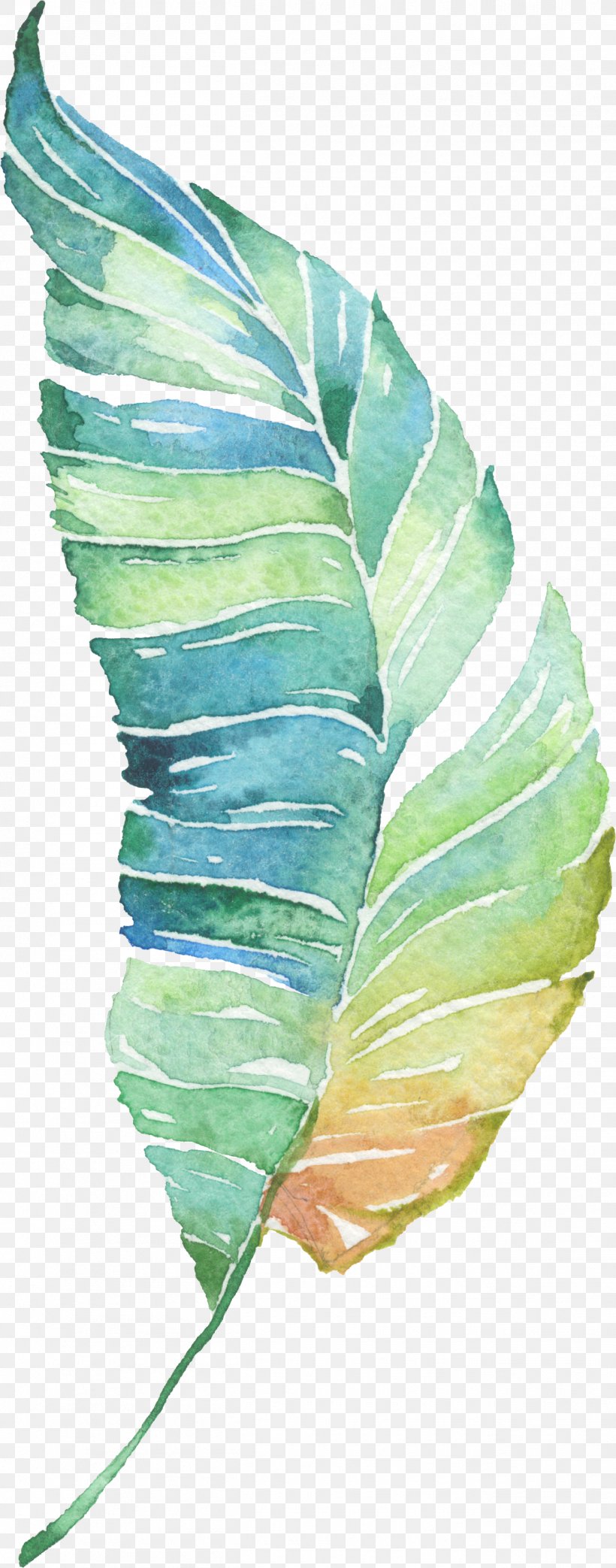 Water Painted Green Leaves, PNG, 1311x3336px, Leaf, Color, Drop, Feather, Green Download Free