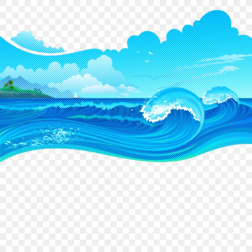 Wave Water Aqua Blue Wind Wave, PNG, 1000x1000px, Wave, Aqua, Blue, Sea, Sky Download Free