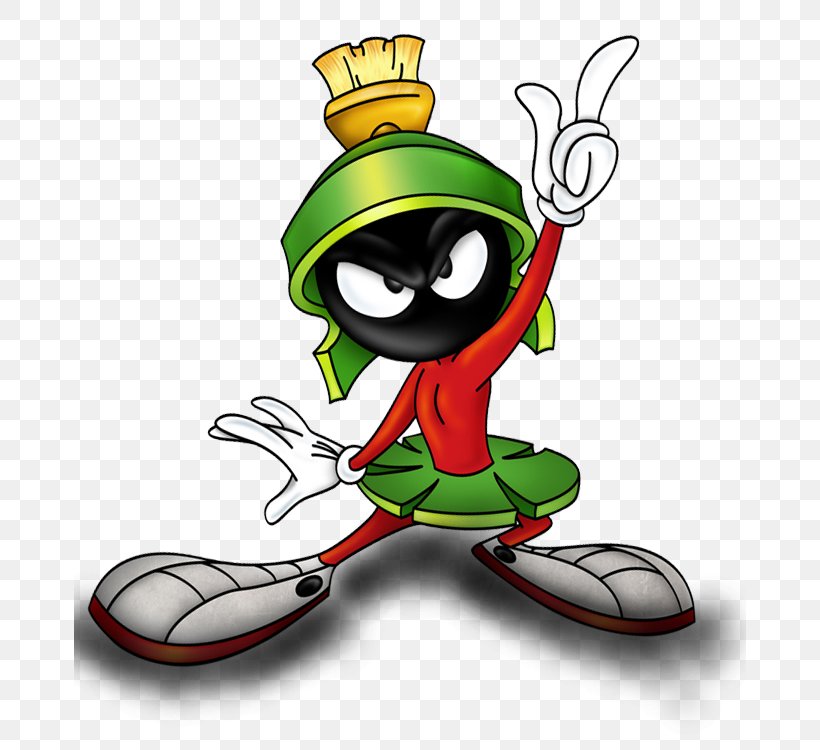 Marvin The Martian Tasmanian Devil Daffy Duck Bugs Bunny Tweety, PNG, 672x750px, Marvin The Martian, Amphibian, Art, Bugs Bunny, Caricature Download Free