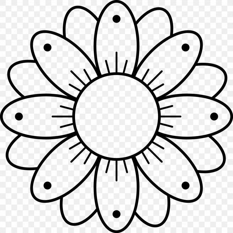 Sunflower Black And White, PNG, 2149x2149px, Drawing, Black, Black And White,  Blackandwhite, Cartoon Download Free