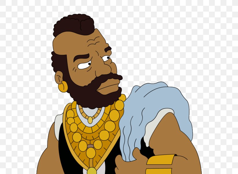 B. A. Baracus Treehouse Of Horror Actor Simpsons Already Did It Character, PNG, 600x600px, Treehouse Of Horror, Actor, Art, Ateam, Beard Download Free