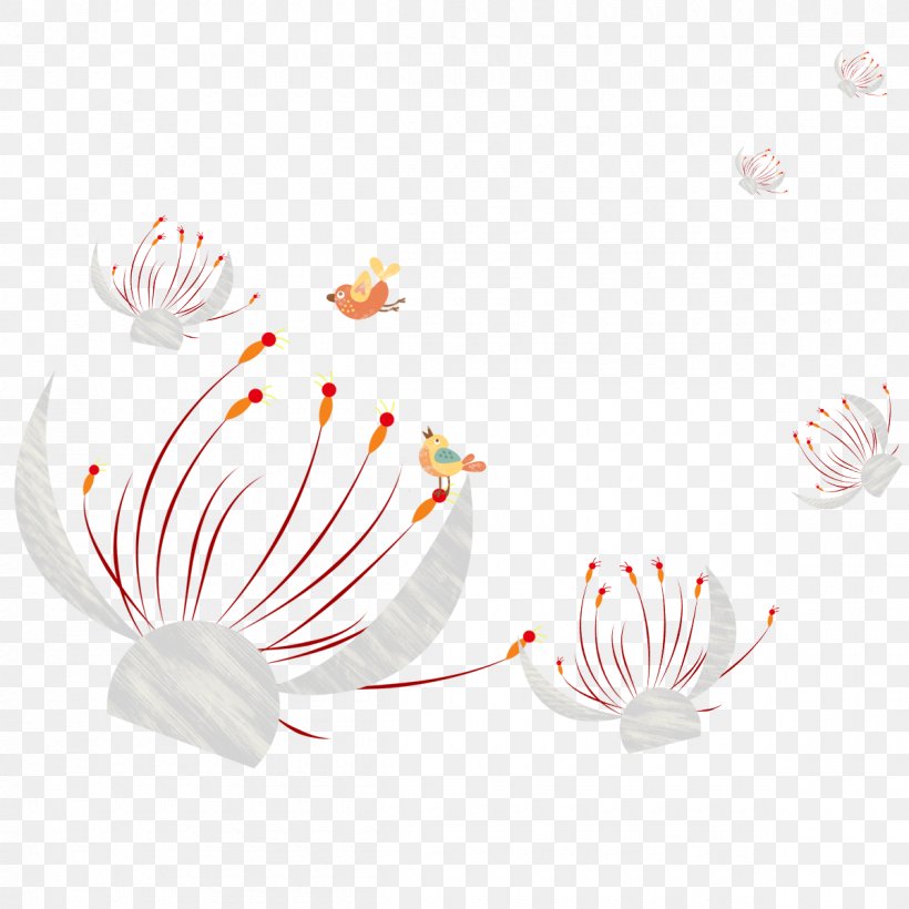 Illustration, PNG, 1200x1200px, Dandelion, Branch, Cartoon, Flower, Gratis Download Free