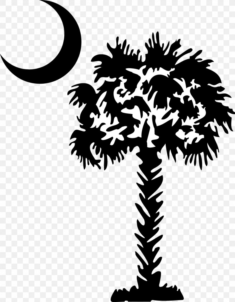 Palmetto Sabal Palm Flag Of South Carolina Clip Art, PNG, 1050x1350px, Palmetto, Arecaceae, Black And White, Branch, Crescent Download Free